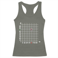 Funny 67 Math Coordinates Christmas Racerback Tank Top Dabbing Santa Teacher Student Six Seven Meme - Wonder Print Shop