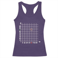 Funny 67 Math Coordinates Christmas Racerback Tank Top Dabbing Santa Teacher Student Six Seven Meme - Wonder Print Shop