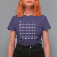 Funny 67 Math Coordinates Christmas T Shirt For Women Dabbing Santa Teacher Student Six Seven Meme - Wonder Print Shop