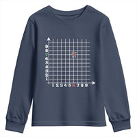 Funny 67 Math Coordinates Christmas Youth Sweatshirt Dabbing Santa Teacher Student Six Seven Meme - Wonder Print Shop