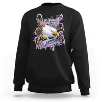 Funny Eagle Bald And Majestic Sweatshirt Vintage Storm Thunder - Wonder Print Shop