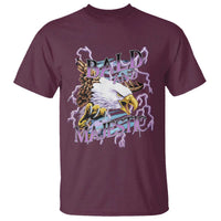 Funny Eagle Bald And Majestic T Shirt Vintage Storm Thunder - Wonder Print Shop