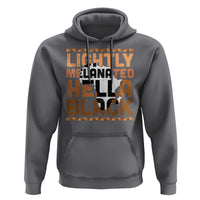 Lightly Melanated Hella Black Hoodie Melanin African Pride Map Black History