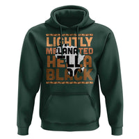 Lightly Melanated Hella Black Hoodie Melanin African Pride Map Black History