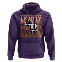 Lightly Melanated Hella Black Hoodie Melanin African Pride Map Black History