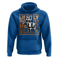 Lightly Melanated Hella Black Hoodie Melanin African Pride Map Black History