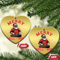 Funny Xmas Grilling Santa Christmas Ornament Merry Grill-Mas BBQ - Wonder Print Shop