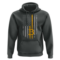 Funny Bitcoin BTC Crypto Cryptocurrency Trader American Flag Hoodie