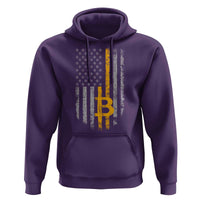 Funny Bitcoin BTC Crypto Cryptocurrency Trader American Flag Hoodie