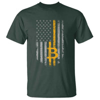 Funny Bitcoin BTC Crypto Cryptocurrency Trader American Flag T Shirt - Wonder Print Shop