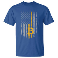 Funny Bitcoin BTC Crypto Cryptocurrency Trader American Flag T Shirt - Wonder Print Shop