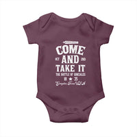 History Of Texas Baby Onesie Come And Take It The Battle Of Gonzales