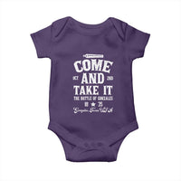 History Of Texas Baby Onesie Come And Take It The Battle Of Gonzales