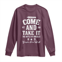 History Of Texas Long Sleeve Shirt Come And Take It The Battle Of Gonzales