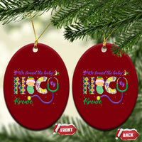 Funny NICU Mardi Gras Ceramic Ornament We Found The Baby NICU Krewe King Cake