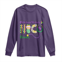 Funny NICU Mardi Gras Long Sleeve Shirt We Found The Baby NICU Krewe King Cake