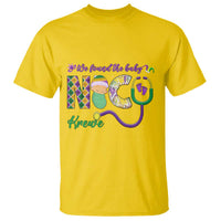 Funny NICU Mardi Gras T Shirt We Found The Baby NICU Krewe King Cake