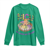 Funny NICU Nurse Mardi Gras Long Sleeve Shirt We Always Get The Baby King Cake