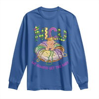 Funny NICU Nurse Mardi Gras Long Sleeve Shirt We Always Get The Baby King Cake