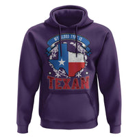 My Blood Types Is Texan Hoodie Proud American Texan TX Map Bluebonnet
