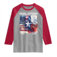 Proud American Texan Raglan Shirt Dual Citizen Liberty Or Death Come And Take It