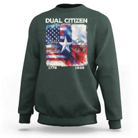 Proud American Texan Sweatshirt Dual Citizen Liberty Or Death Come And Take It