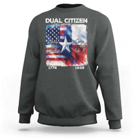 Proud American Texan Sweatshirt Dual Citizen Liberty Or Death Come And Take It