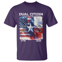 Proud American Texan T Shirt Dual Citizen Liberty Or Death Come And Take It
