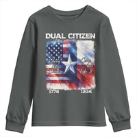 Proud American Texan Youth Sweatshirt Dual Citizen Liberty Or Death Come And Take It