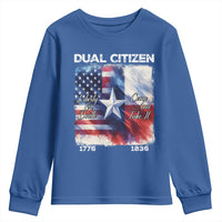 Proud American Texan Youth Sweatshirt Dual Citizen Liberty Or Death Come And Take It