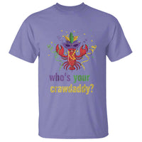 Funny Who's Your Crawdaddy T Shirt Crawfish Beads Mardi Gras