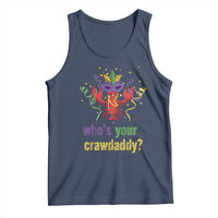Funny Who's Your Crawdaddy Tank Top Crawfish Beads Mardi Gras