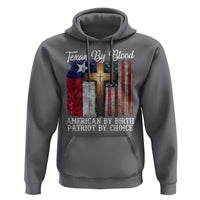 Proud American Texan Jesus Hoodie Texan By Blood American By Birth Patriot By Choice Cross