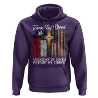 Proud American Texan Jesus Hoodie Texan By Blood American By Birth Patriot By Choice Cross