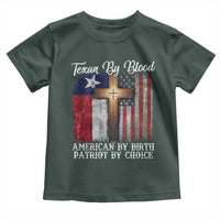 Proud American Texan Jesus Toddler T Shirt Texan By Blood American By Birth Patriot By Choice Cross