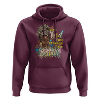 Christian African American Hoodie With God All Things Are Possible Black Prayer