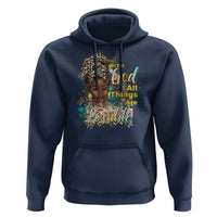 Christian African American Hoodie With God All Things Are Possible Black Prayer