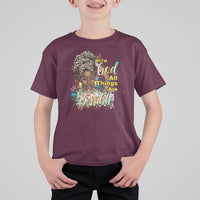 Christian African American T Shirt For Kid With God All Things Are Possible Black Prayer