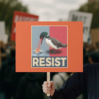 Minnesota Loon Resist Protest Sign Loon Bird Laser Ice Cube Poster Graphic