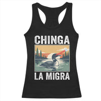 Chinga La Migra Racerback Tank Top Minnesota Loon Laser Ice Cube Political Protest