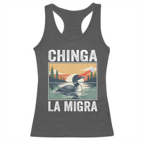 Chinga La Migra Racerback Tank Top Minnesota Loon Laser Ice Cube Political Protest