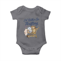 I Would Rather Be Thrifting Baby Onesie Funny Shopping Quote Thrift Lover