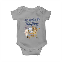 I Would Rather Be Thrifting Baby Onesie Funny Shopping Quote Thrift Lover