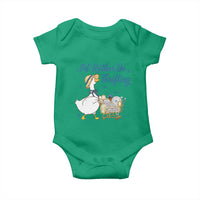 Silly Goose I Would Rather Be Thrifting Baby Onesie Funny Shopping Goose