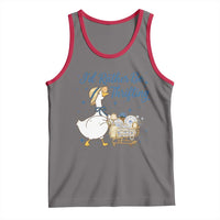 Silly Goose I Would Rather Be Thrifting Tank Top Funny Shopping Goose