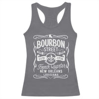 Bourbon Street French Quarter New Orleans Vintage Scrollwork Racerback Tank Top