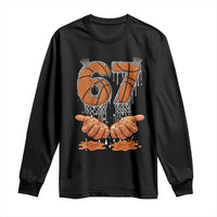 Basketball 67 Six Seven Funny Gen Alpha Meme Drip Long Sleeve Shirt