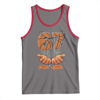 Basketball 67 Six Seven Funny Gen Alpha Meme Drip Tank Top