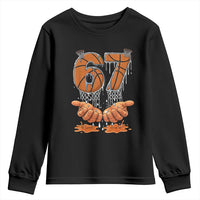 Basketball 67 Six Seven Funny Gen Alpha Meme Drip Youth Sweatshirt