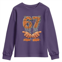 Basketball 67 Six Seven Funny Gen Alpha Meme Drip Youth Sweatshirt